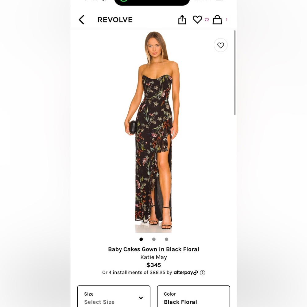 Revolve -Katie May Gown XS